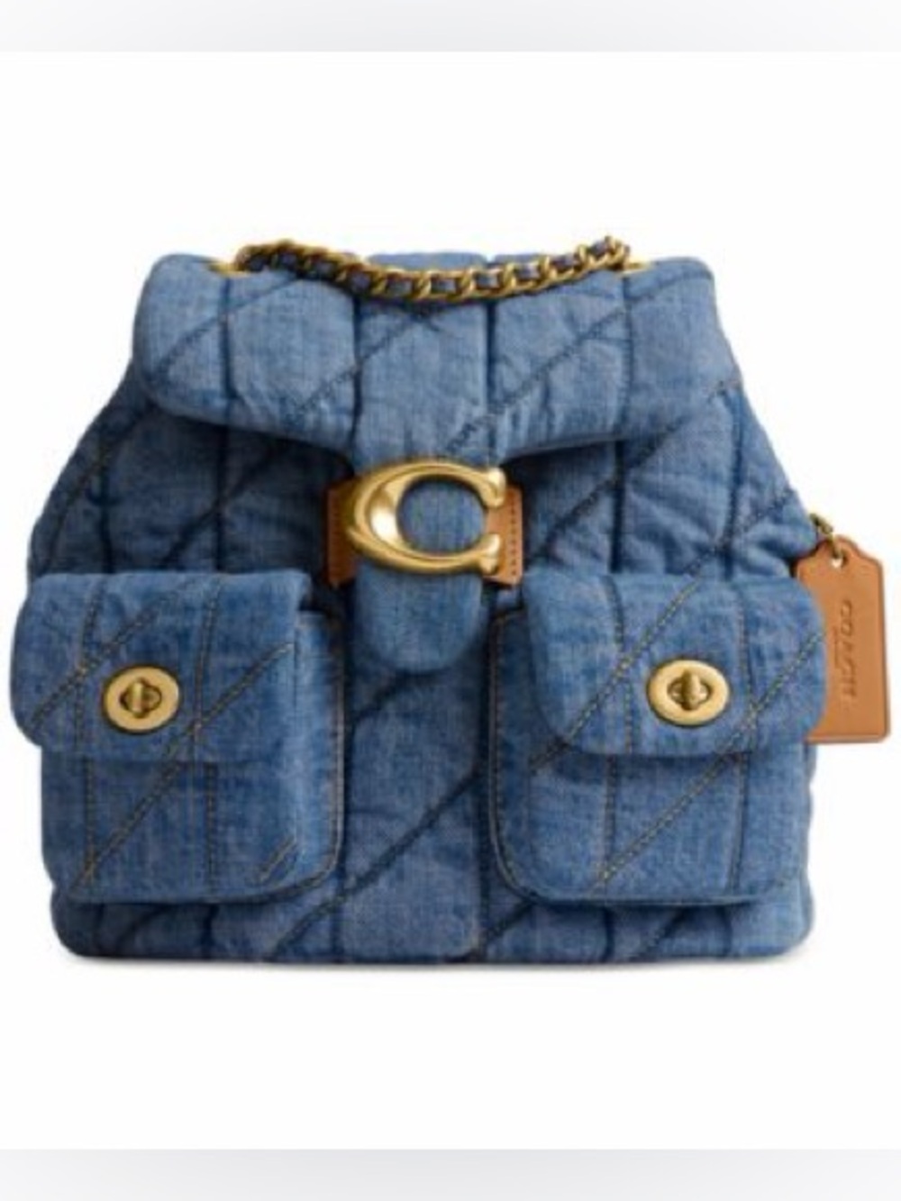 Coming soon coach denim tabby backpack